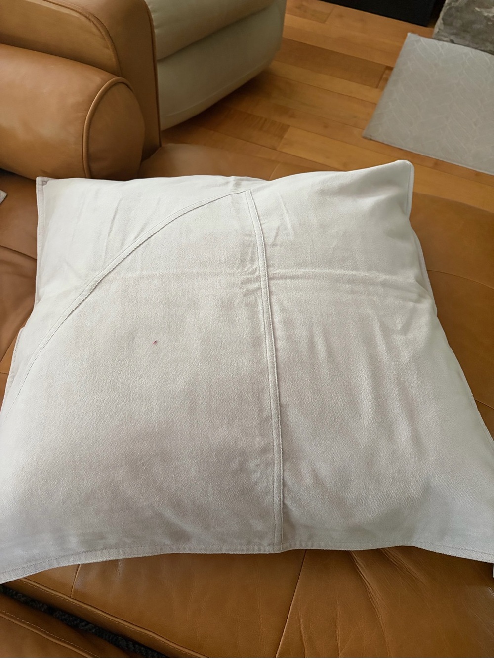 NWT Set of 2: West Elm Washed Cotton Velvet Covers in Stone Gray